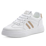 Women’s White Platform Sneakers – Everyday Casual Comfort Shoes