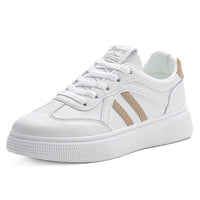 Women’s White Platform Sneakers – Everyday Casual Comfort Shoes