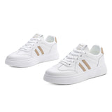 Women’s White Platform Sneakers – Everyday Casual Comfort Shoes