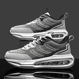 Men’s & Women’s Air Cushion Running Shoes – Breathable Knit Sneakers with Shock Absorption for Daily Walking & Sports