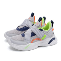 Kids Sport Sneakers with Cross Velcro Strap – Breathable & Lightweight for Everyday Play