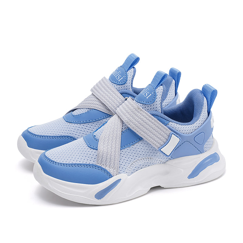 Kids Sport Sneakers with Cross Velcro Strap – Breathable & Lightweight for Everyday Play