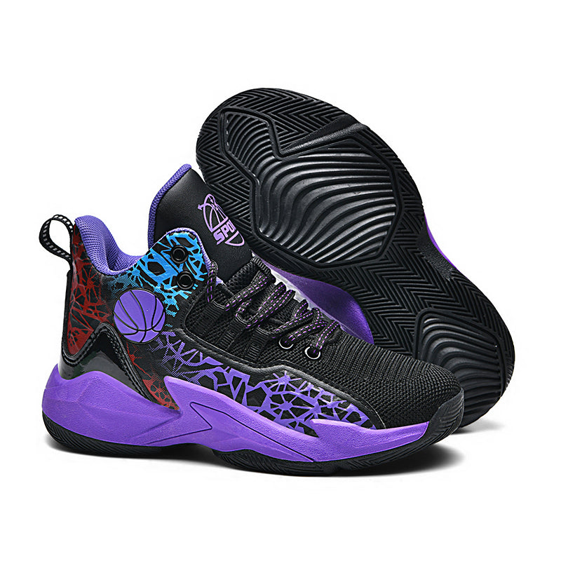 HappyShark Kids Basketball Style Sneakers