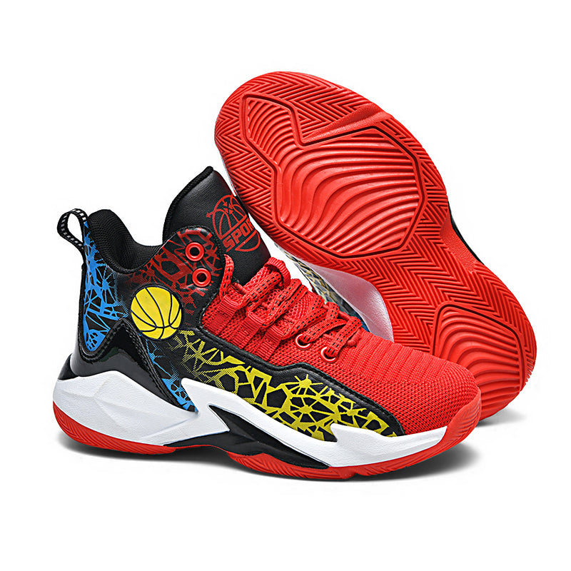 HappyShark Kids Basketball Style Sneakers