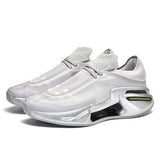 Men’s Futuristic Slip-On Sneakers – Lightweight Breathable Mesh Running-Inspired Casual Shoes