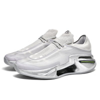 Men’s Futuristic Slip-On Sneakers – Lightweight Breathable Mesh Running-Inspired Casual Shoes