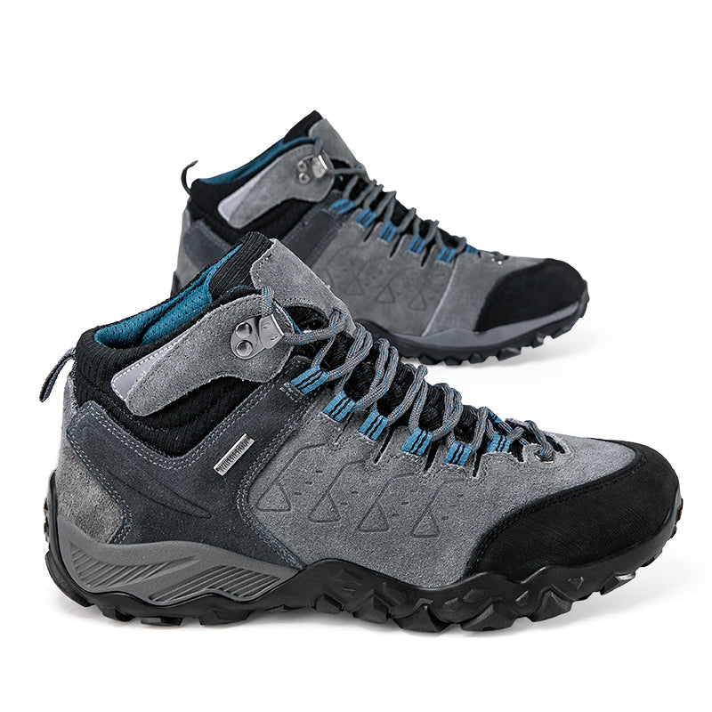 HappyShark Leather Hiking Boots,Outdoor Shoes