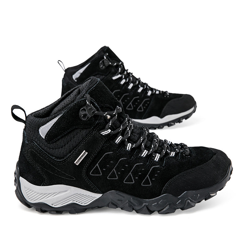 HappyShark Leather Hiking Boots,Outdoor Shoes