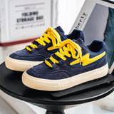 Men’s & Women’s Casual Low-Top Sneakers – Breathable Suede-Style Upper with Thick Rubber Sole