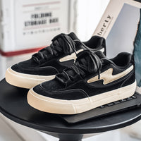 Men’s & Women’s Casual Low-Top Sneakers – Breathable Suede-Style Upper with Thick Rubber Sole