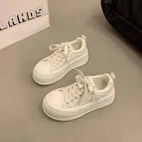 Women’s Sweet Platform Sneakers – Cute Thick Sole Casual Shoes Soft colors. Lovely details.    Made for everyday sweetness.