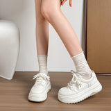 Women’s Platform Sneakers – Minimal Thick Sole Casual Shoes for Daily Wear  Clean lines. Soft tones.Designed for effortless everyday style.