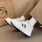 Women’s Cream White Platform Sneakers – Everyday Height Boost Shoes  Soft tone. Extra height. Easy everyday style.