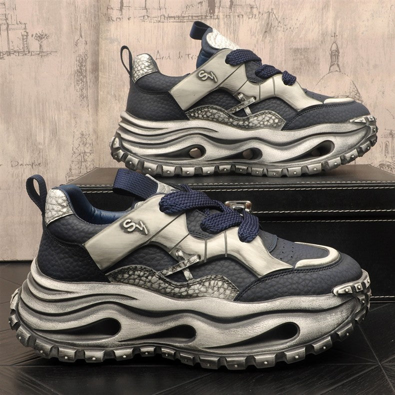 Chunky Platform Sneakers for Men & Women – Breathable Fashion Dad Shoes with Cushioned Sole.Modern chunky sneakers designed for everyday comfort, street style, and all-day support.