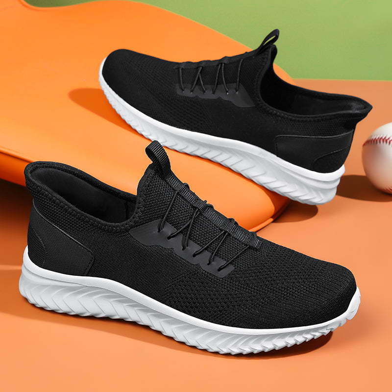 Breathable Knit Walking Sneakers for Men & Women – Lightweight Cushioned Everyday Comfort Shoes