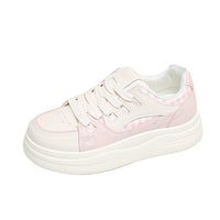 Women’s Pastel Platform Sneakers – Casual Thick Sole Shoes for Everyday Wear