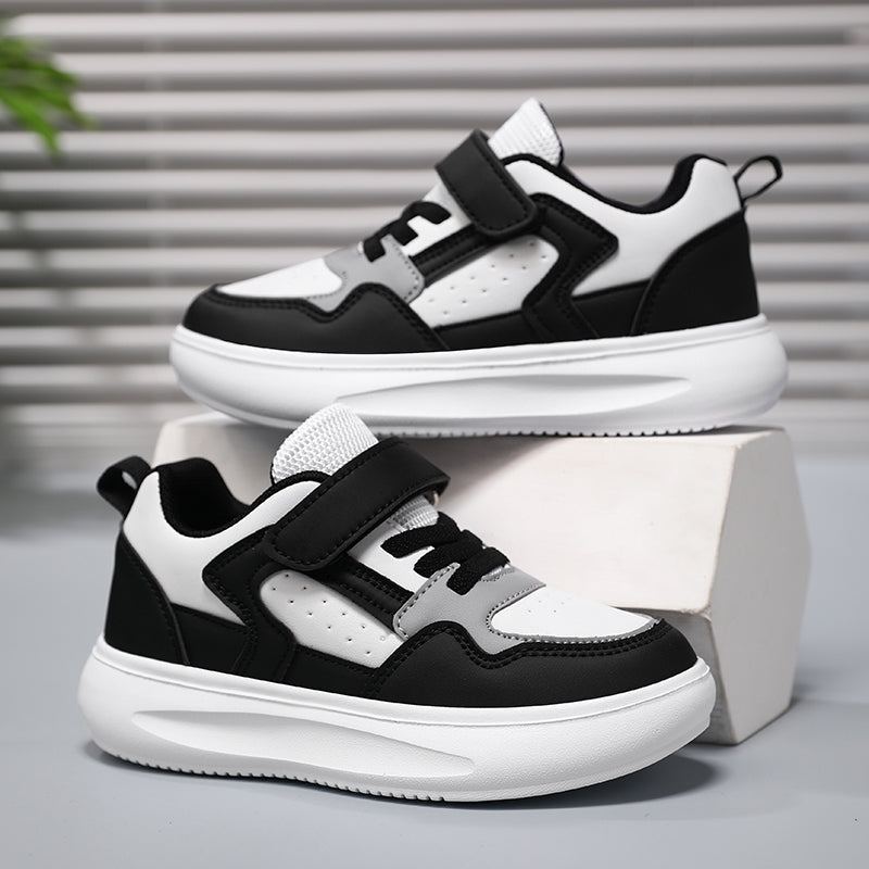 Kids Lightweight Hook & Loop Sneakers – Comfortable Cushioned Everyday Shoes for Boys & Girls