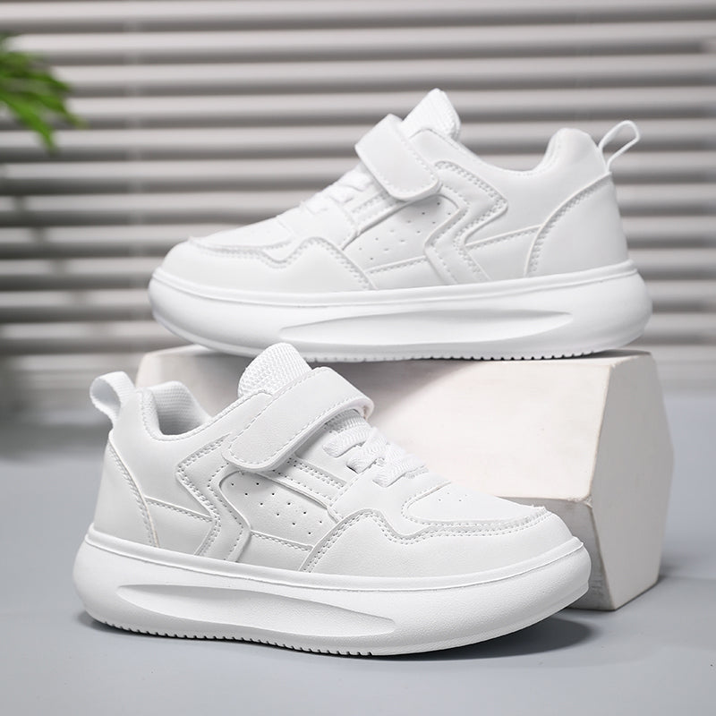 Kids Lightweight Hook & Loop Sneakers – Comfortable Cushioned Everyday Shoes for Boys & Girls