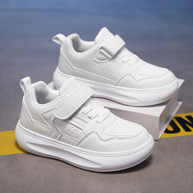 Kids Lightweight Hook & Loop Sneakers – Comfortable Cushioned Everyday Shoes for Boys & Girls