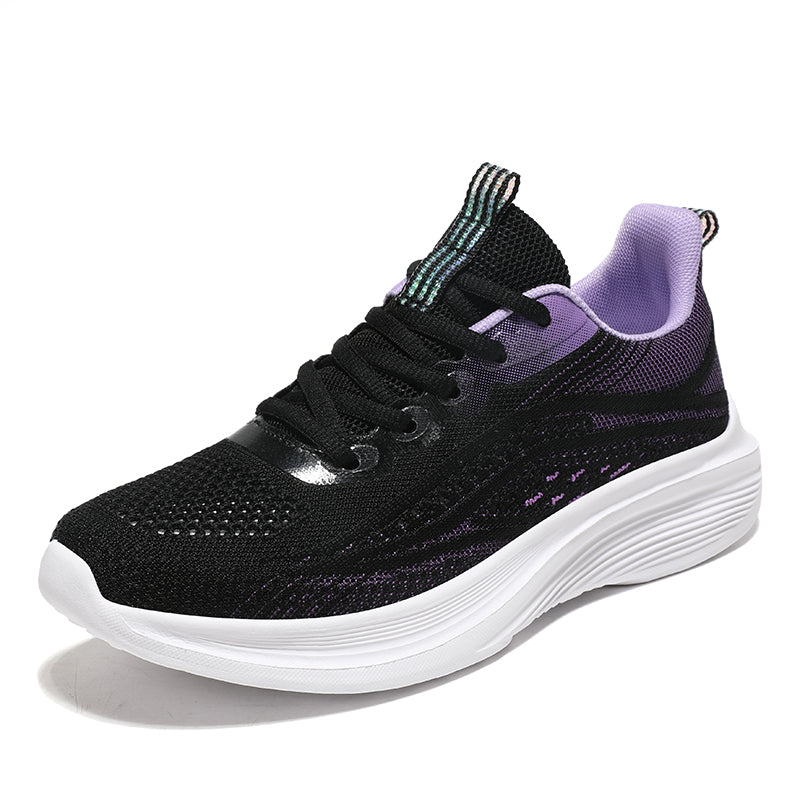 Women’s Lightweight Knit Walking Shoes – Breathable Cushion Sneakers for Daily Wear, Travel & Fitness