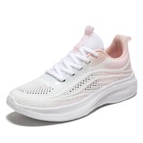 Women’s Lightweight Knit Walking Shoes – Breathable Cushion Sneakers for Daily Wear, Travel & Fitness