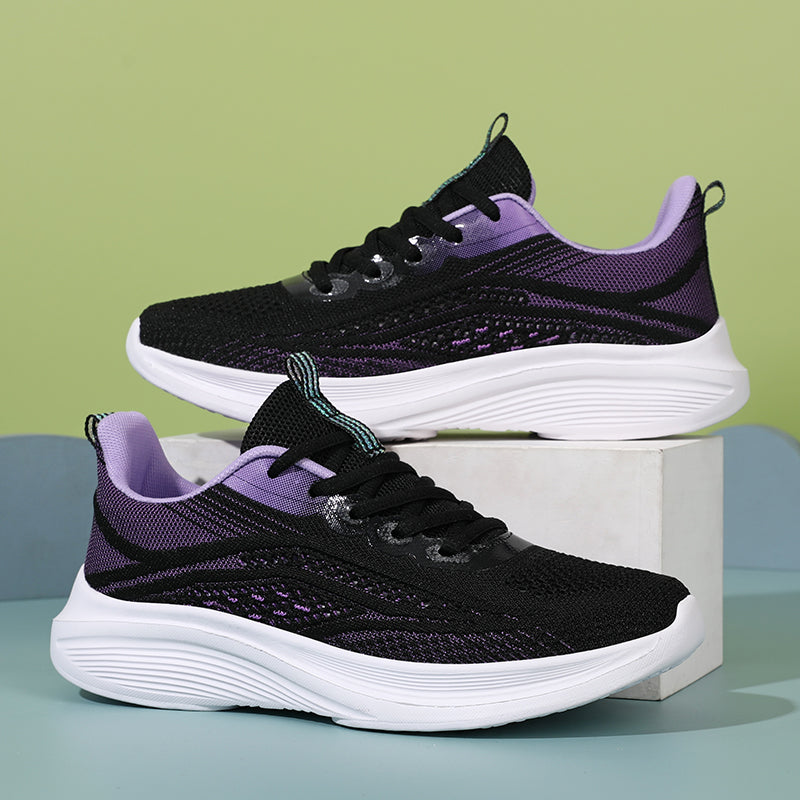 Women’s Lightweight Knit Walking Shoes – Breathable Cushion Sneakers for Daily Wear, Travel & Fitness