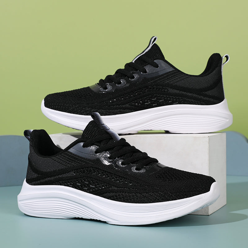Women’s Lightweight Knit Walking Shoes – Breathable Cushion Sneakers for Daily Wear, Travel & Fitness