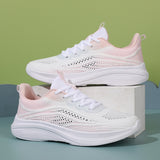 Women’s Lightweight Knit Walking Shoes – Breathable Cushion Sneakers for Daily Wear, Travel & Fitness