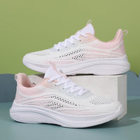 Women’s Lightweight Knit Walking Shoes – Breathable Cushion Sneakers for Daily Wear, Travel & Fitness