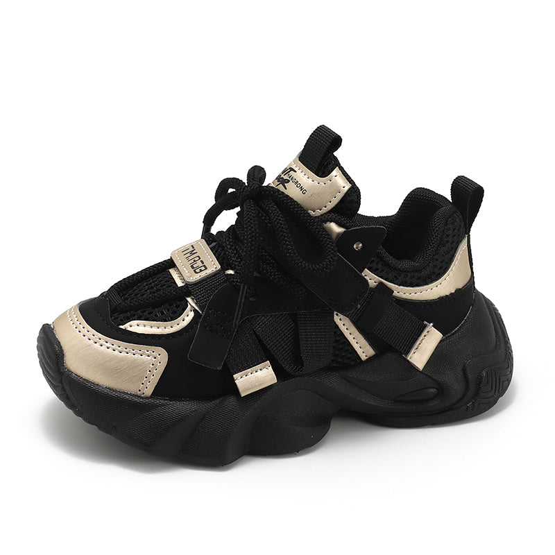 Kids Lightweight Breathable Sneakers – Comfortable Hook & Loop Sports Shoes for Boys & Girls